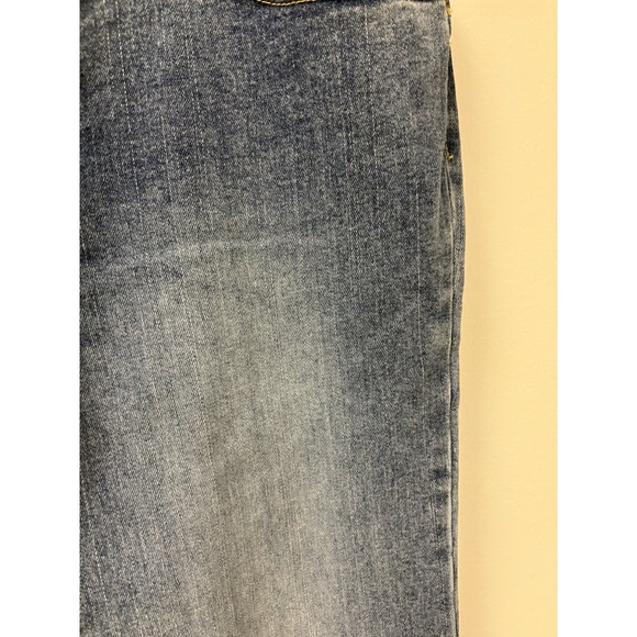 Vtg Y2K Gap Lean Jeans Women's Sz 10 Stretch Low Rise Flare Med Wash 30" Inseam - Picture 7 of 13